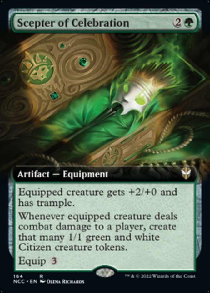 Scepter of Celebration (Extended Art) [Streets of New Capenna Commander] | Pegasus Games WI