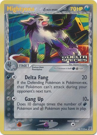 Mightyena (24/113) (Delta Species) (Stamped) [EX: Delta Species] | Pegasus Games WI