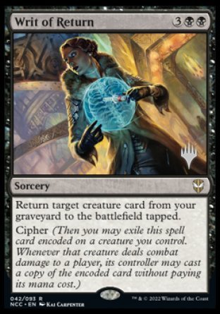 Writ of Return (Promo Pack) [Streets of New Capenna Commander Promos] | Pegasus Games WI