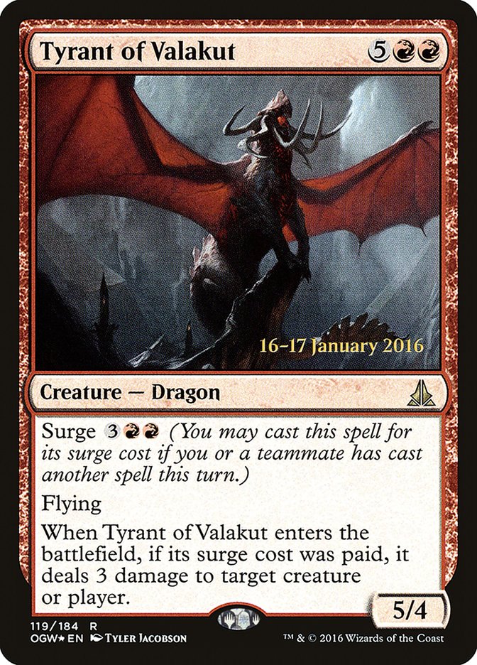 Tyrant of Valakut [Oath of the Gatewatch Prerelease Promos] | Pegasus Games WI