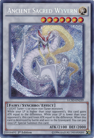 Ancient Sacred Wyvern [LC5D-EN239] Secret Rare | Pegasus Games WI