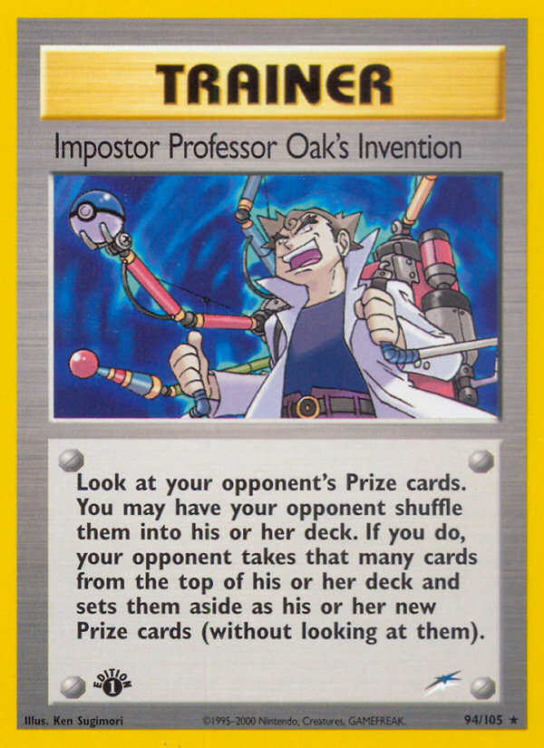 Impostor Professor Oak's Invention (94/105) [Neo Destiny 1st Edition] | Pegasus Games WI