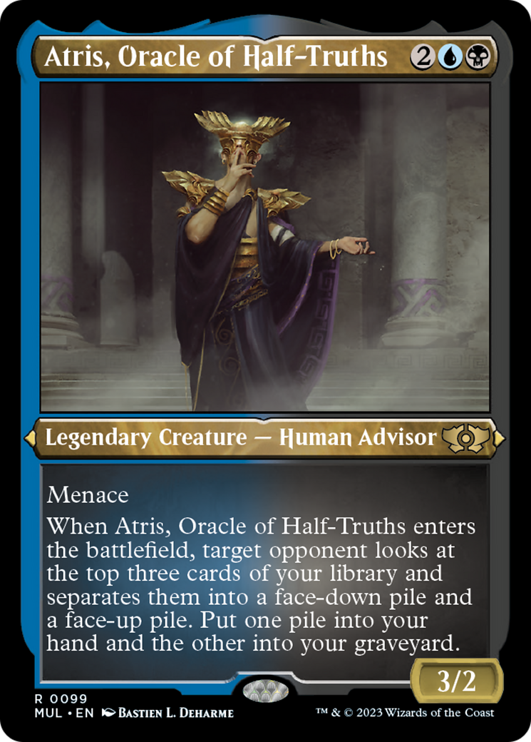 Atris, Oracle of Half-Truths (Foil Etched) [Multiverse Legends] | Pegasus Games WI