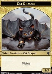 Cat Dragon // Dragon (006) Double-Sided Token [Commander 2017 Tokens] | Pegasus Games WI