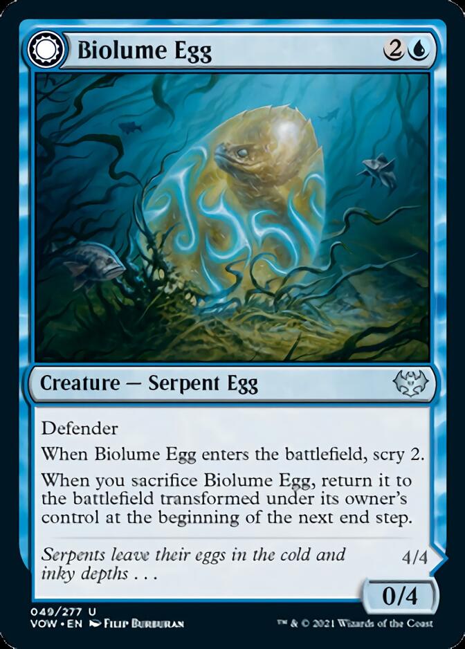 Biolume Egg // Biolume Serpent [Innistrad: Crimson Vow] | Pegasus Games WI