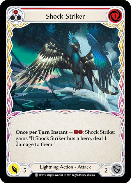 Shock Striker (Red) [LXI015] (Tales of Aria Lexi Blitz Deck)  1st Edition Normal | Pegasus Games WI