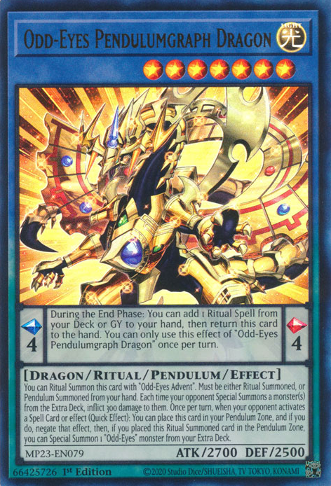 Odd-Eyes Pendulumgraph Dragon [MP23-EN079] Ultra Rare | Pegasus Games WI