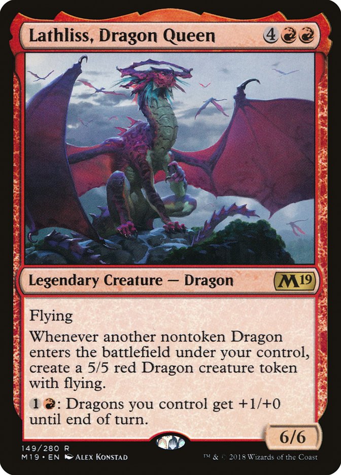 Lathliss, Dragon Queen [Core Set 2019] | Pegasus Games WI