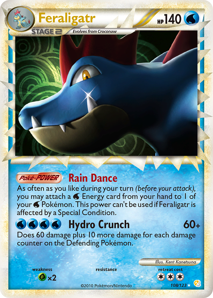 Feraligatr (108/123) [HeartGold & SoulSilver: Base Set] | Pegasus Games WI