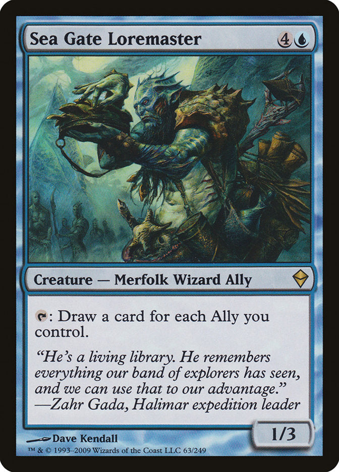 Sea Gate Loremaster [Zendikar] | Pegasus Games WI