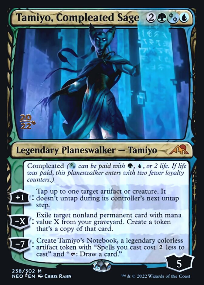 Tamiyo, Compleated Sage [Kamigawa: Neon Dynasty Prerelease Promos] | Pegasus Games WI