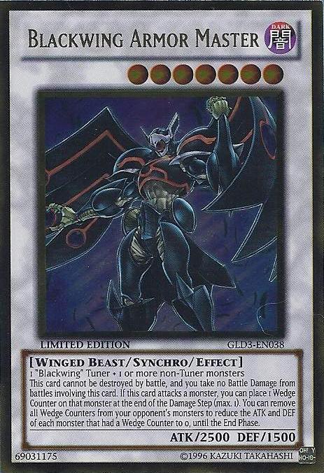 Blackwing Armor Master [GLD3-EN038] Gold Rare | Pegasus Games WI