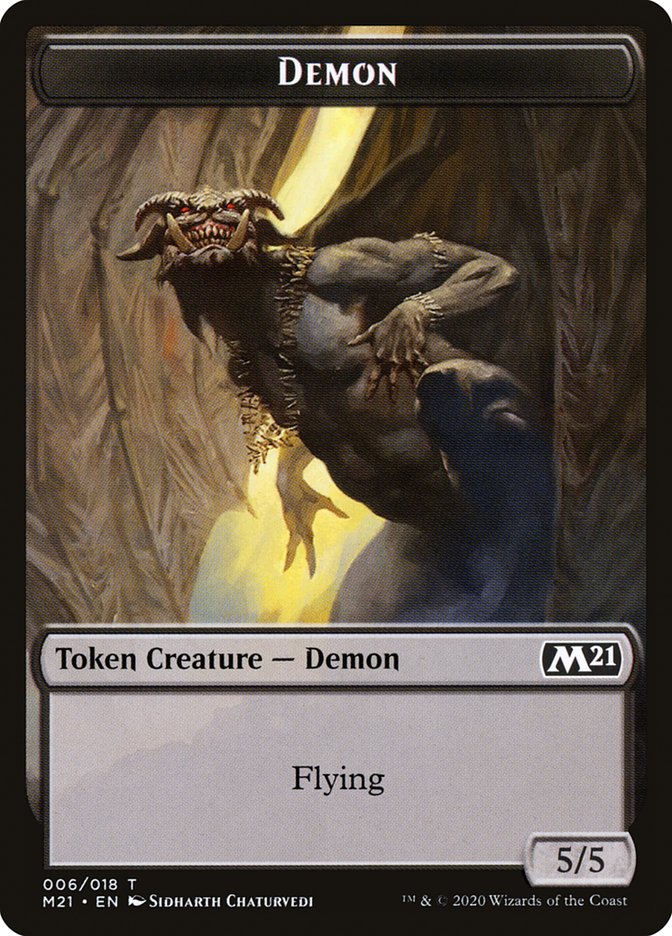 Angel // Demon Double-Sided Token [Core Set 2021 Tokens] | Pegasus Games WI