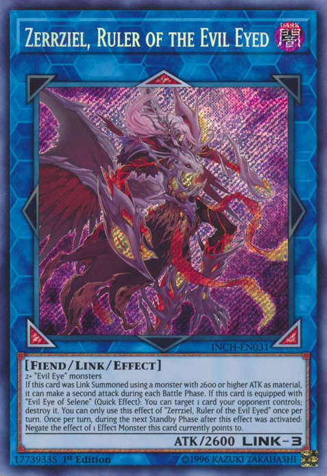 Zerrziel, Ruler of the Evil Eyed [INCH-EN031] Secret Rare | Pegasus Games WI