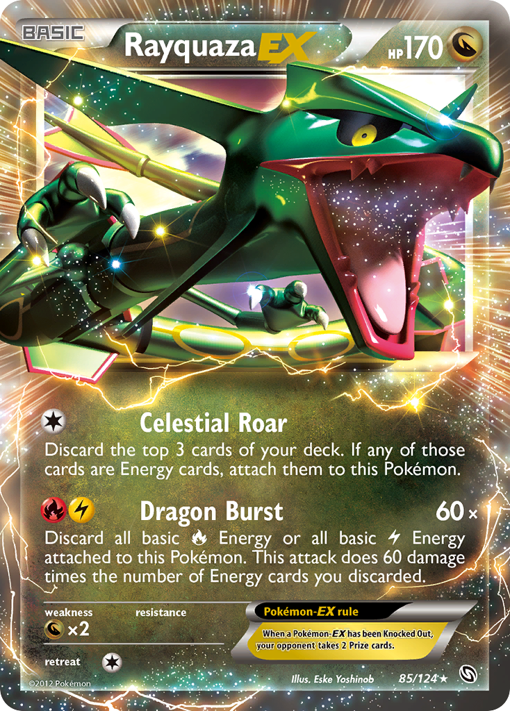 Rayquaza EX (85/124) [Black & White: Dragons Exalted] | Pegasus Games WI