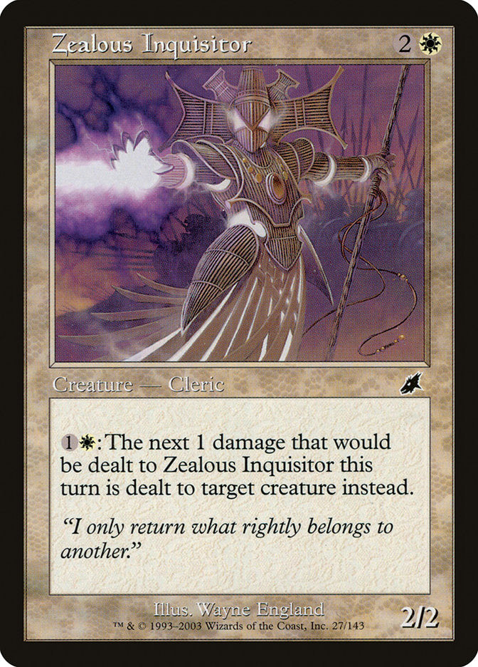 Zealous Inquisitor [Scourge] | Pegasus Games WI