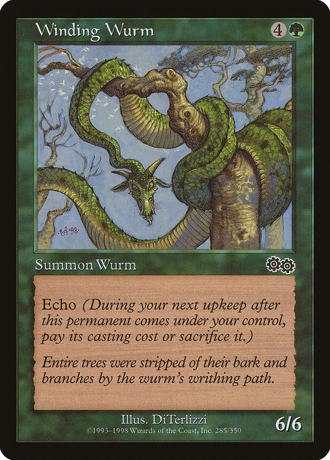 Winding Wurm [Urza's Saga] | Pegasus Games WI