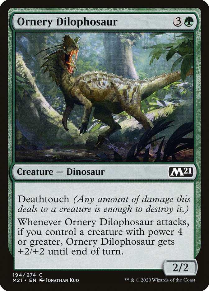 Ornery Dilophosaur [Core Set 2021] | Pegasus Games WI