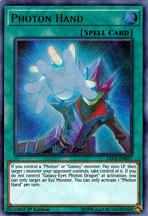 Photon Hand [LED3-EN037] Ultra Rare | Pegasus Games WI