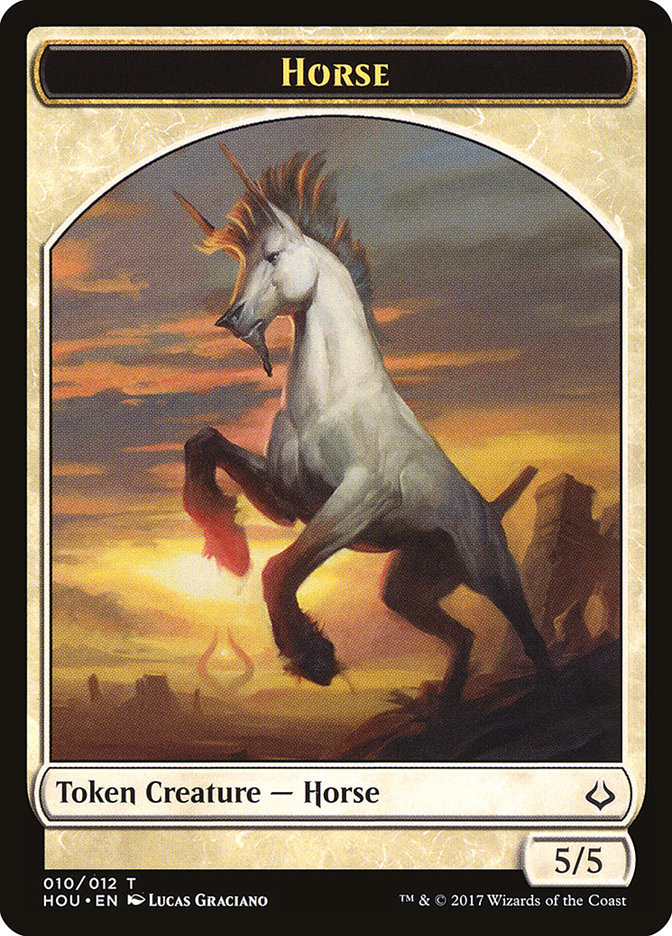 Adorned Pouncer // Horse Double-Sided Token [Hour of Devastation Tokens] | Pegasus Games WI