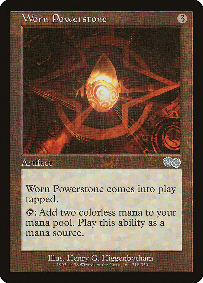 Worn Powerstone [Urza's Saga] | Pegasus Games WI