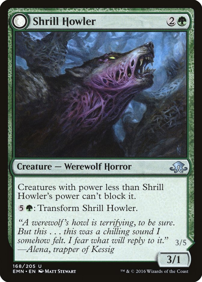 Shrill Howler // Howling Chorus [Eldritch Moon] | Pegasus Games WI
