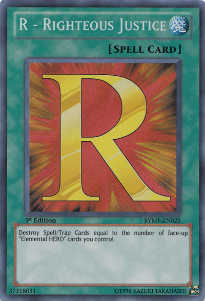 R - Righteous Justice [RYMP-EN025] Secret Rare | Pegasus Games WI