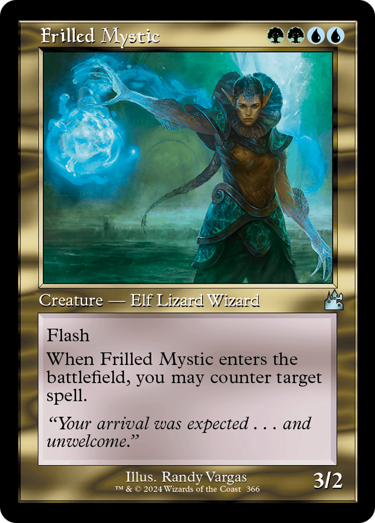 Frilled Mystic (Retro Frame) [Ravnica Remastered] | Pegasus Games WI