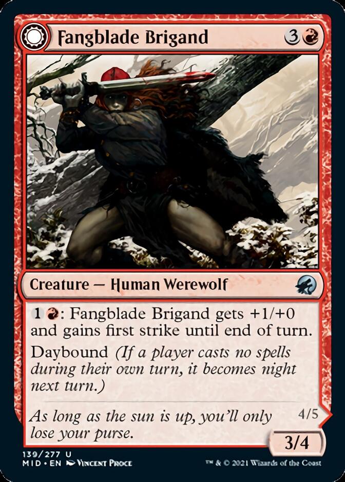 Fangblade Brigand // Fangblade Eviscerator [Innistrad: Midnight Hunt] | Pegasus Games WI