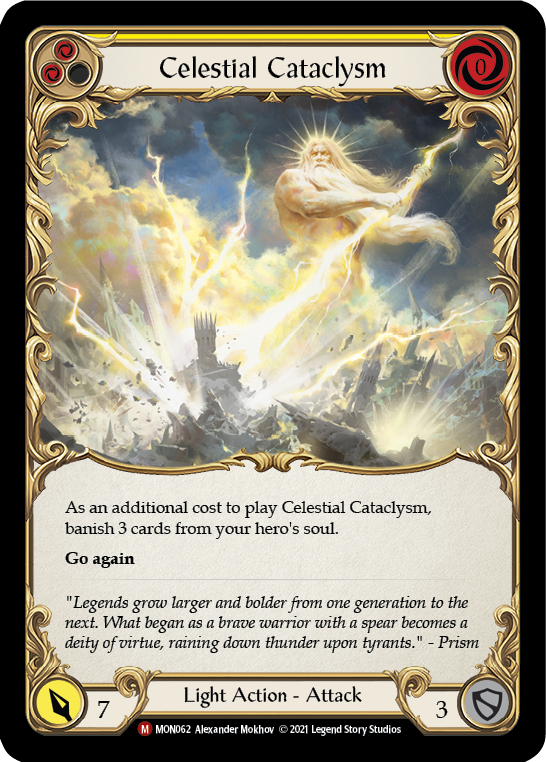 Celestial Cataclysm (Rainbow Foil) [MON062-RF] 1st Edition Rainbow Foil | Pegasus Games WI