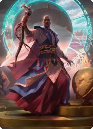 Teferi, Who Slows the Sunset Art Card [Innistrad: Midnight Hunt Art Series] | Pegasus Games WI