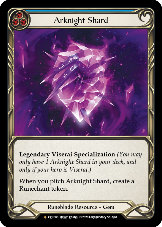 Arknight Shard [CRU000] 1st Edition Cold Foil | Pegasus Games WI