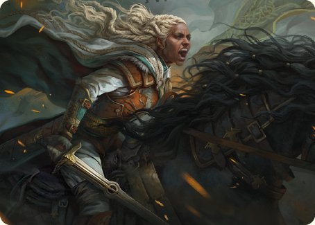 Eowyn, Fearless Knight Art Card [The Lord of the Rings: Tales of Middle-earth Art Series] | Pegasus Games WI