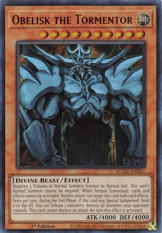 Obelisk the Tormentor [EGO1-EN001] Ultra Rare | Pegasus Games WI