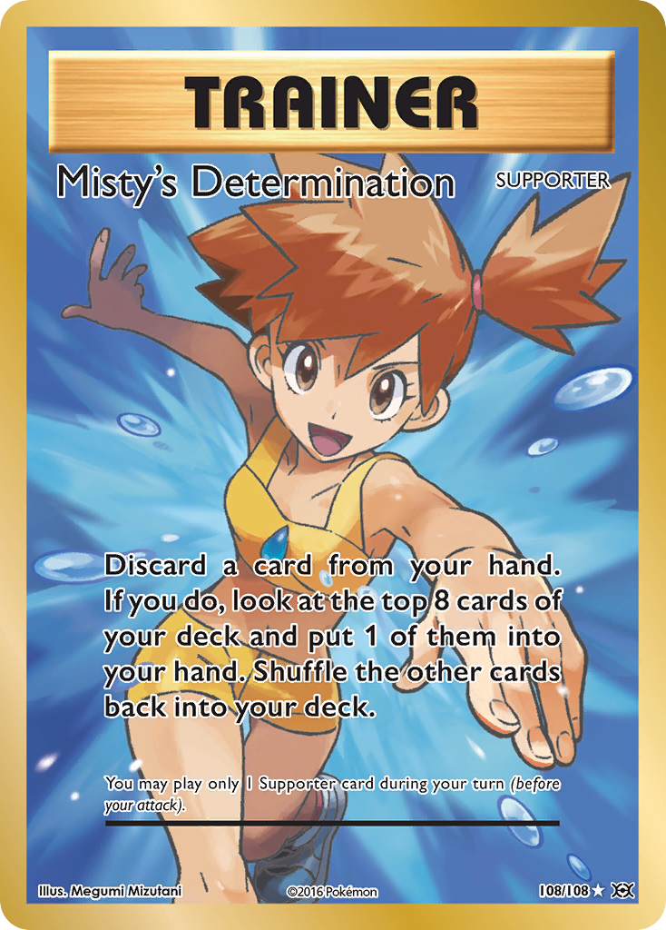 Misty's Determination (108/108) [XY: Evolutions] | Pegasus Games WI