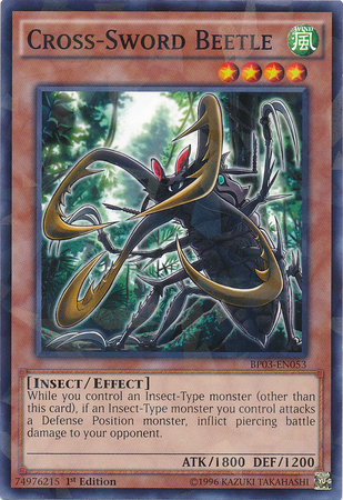 Cross-Sword Beetle (Shatterfoil) [BP03-EN053] Rare | Pegasus Games WI