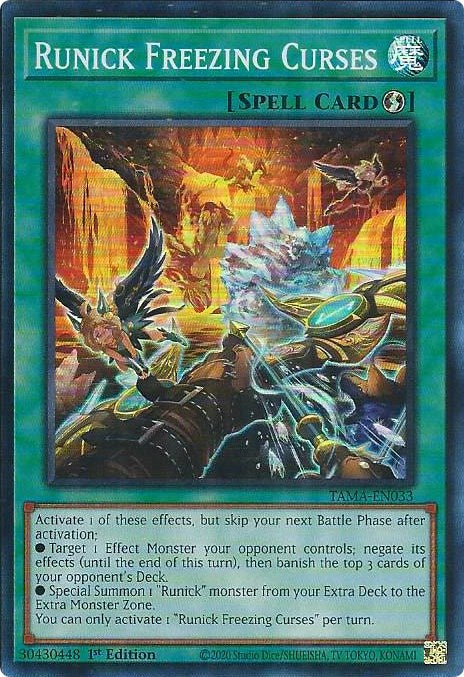 Runick Freezing Curses [TAMA-EN033] Super Rare | Pegasus Games WI