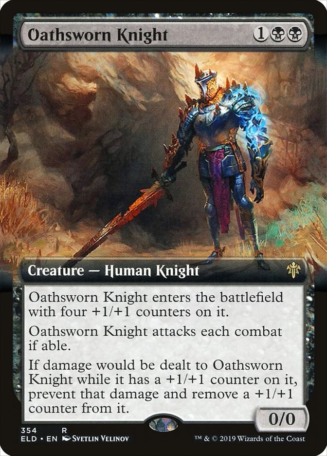 Oathsworn Knight (Extended Art) [Throne of Eldraine] | Pegasus Games WI