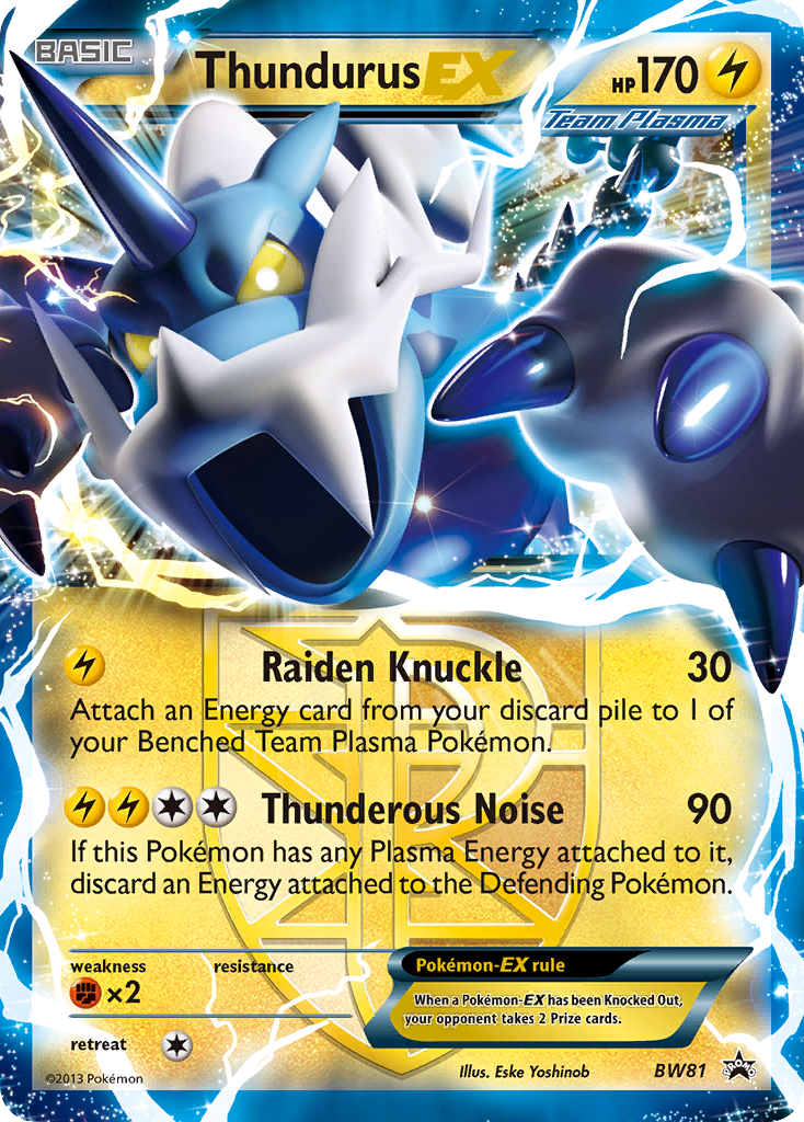 Thundurus EX (BW81) [Black & White: Black Star Promos] | Pegasus Games WI