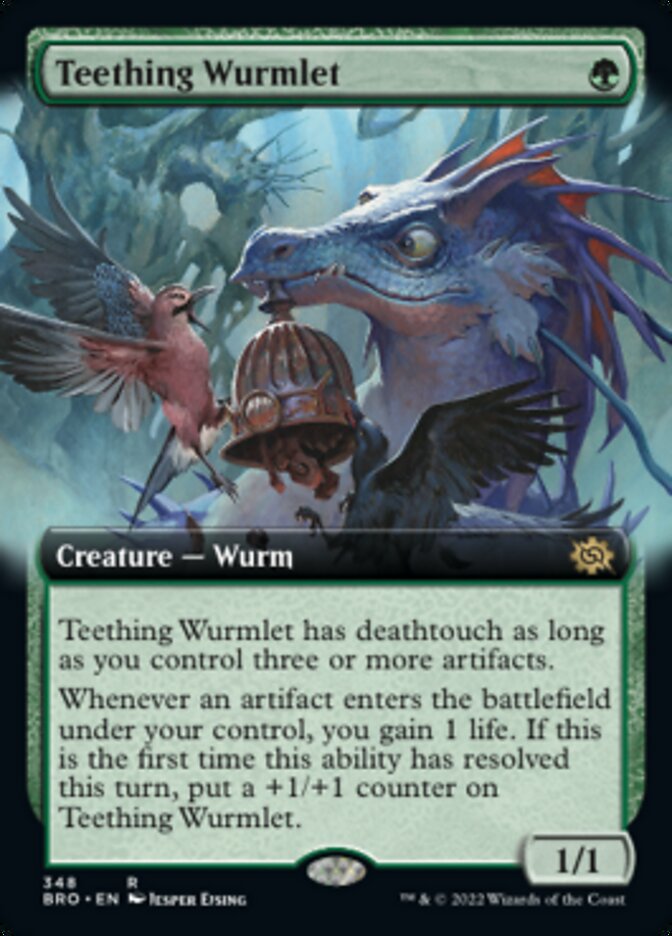 Teething Wurmlet (Extended Art) [The Brothers' War] | Pegasus Games WI