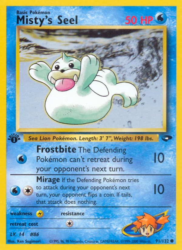 Misty's Seel (91/132) [Gym Challenge 1st Edition] | Pegasus Games WI