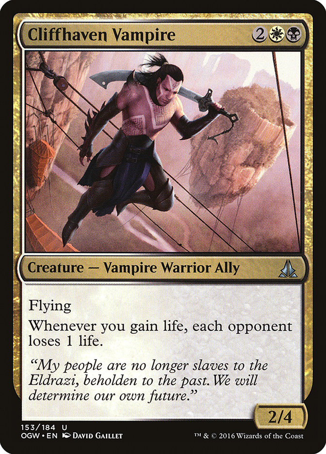 Cliffhaven Vampire [Oath of the Gatewatch] | Pegasus Games WI