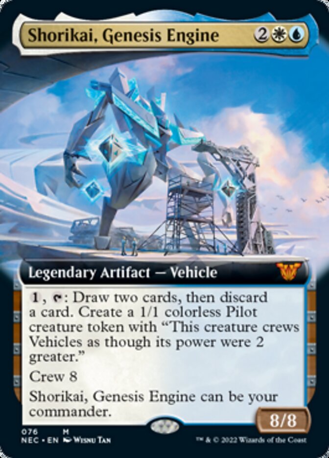 Shorikai, Genesis Engine (Extended Art) [Kamigawa: Neon Dynasty Commander] | Pegasus Games WI