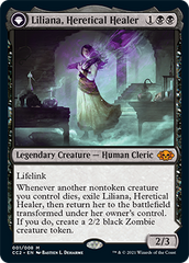 Liliana, Heretical Healer // Liliana, Defiant Necromancer [Commander Collection: Black] | Pegasus Games WI