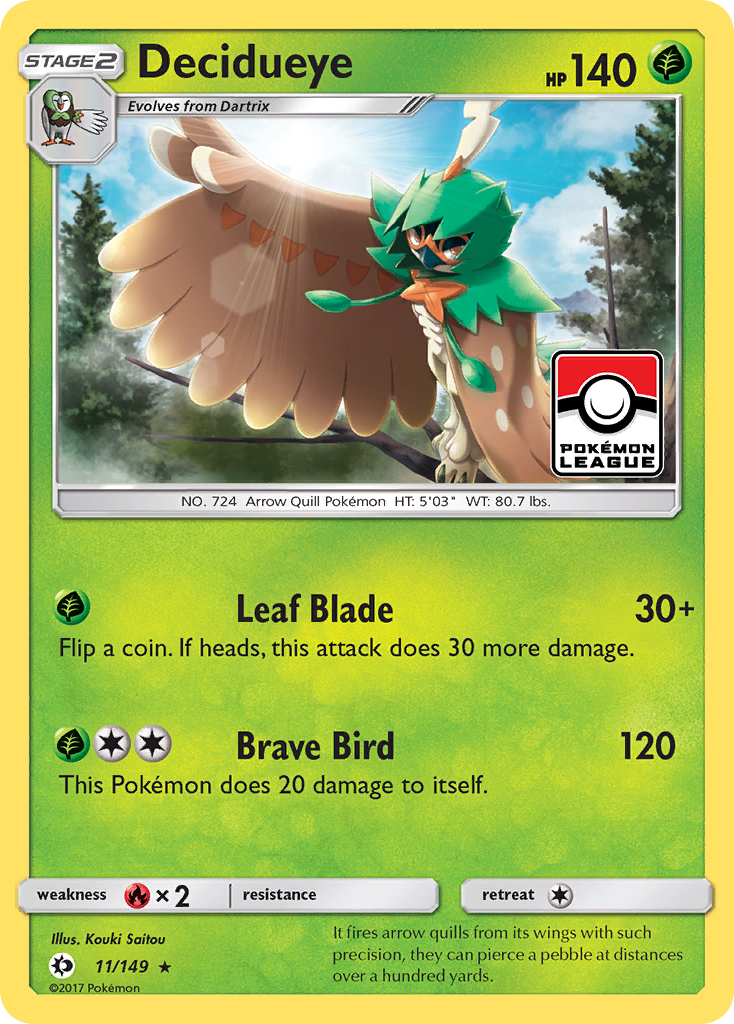 Decidueye (11/149) [Sun & Moon: Base Set] | Pegasus Games WI