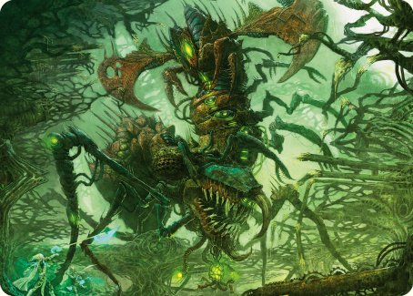 Skyscythe Engulfer Art Card [Phyrexia: All Will Be One Art Series] | Pegasus Games WI