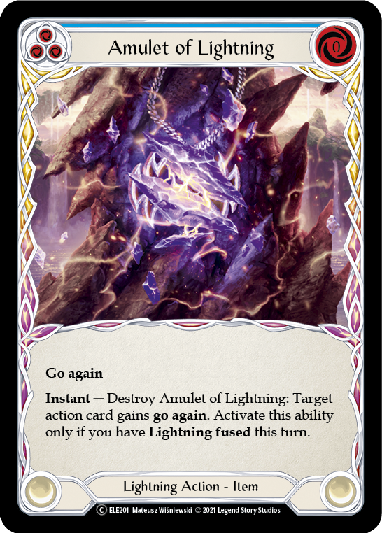 Amulet of Lightning [U-ELE201] Unlimited Normal | Pegasus Games WI