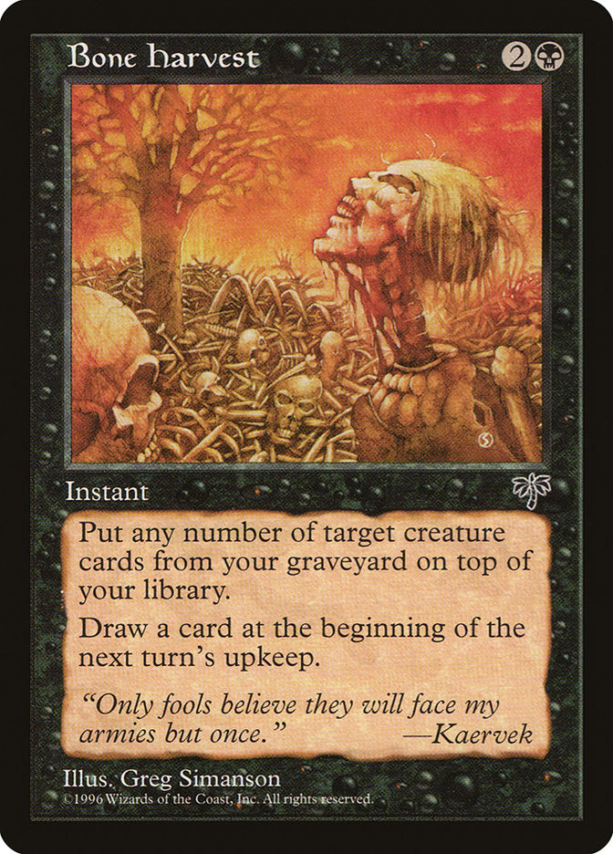 Bone Harvest [Mirage] | Pegasus Games WI