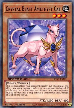 Crystal Beast Amethyst Cat [SGX1-ENF02] Common | Pegasus Games WI
