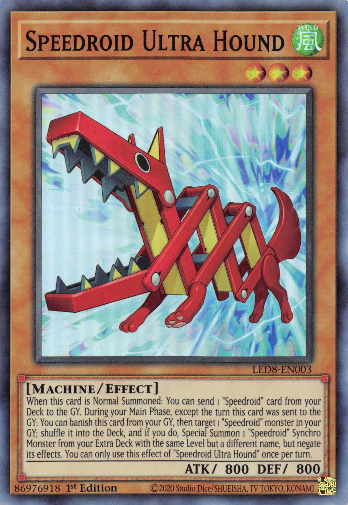 Speedroid Ultra Hound [LED8-EN003] Super Rare | Pegasus Games WI
